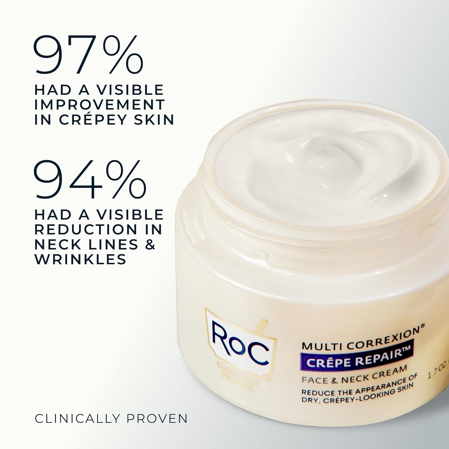 image:imageRoC Crepe Repair Anti Aging Daily Face Moisturizer amp Neck Firming Cream 17 oz RoC Retinol Wrinkle Smoothing Capsules 7 CT Skin Care Routine for Women and Men1 Count Pack of 1