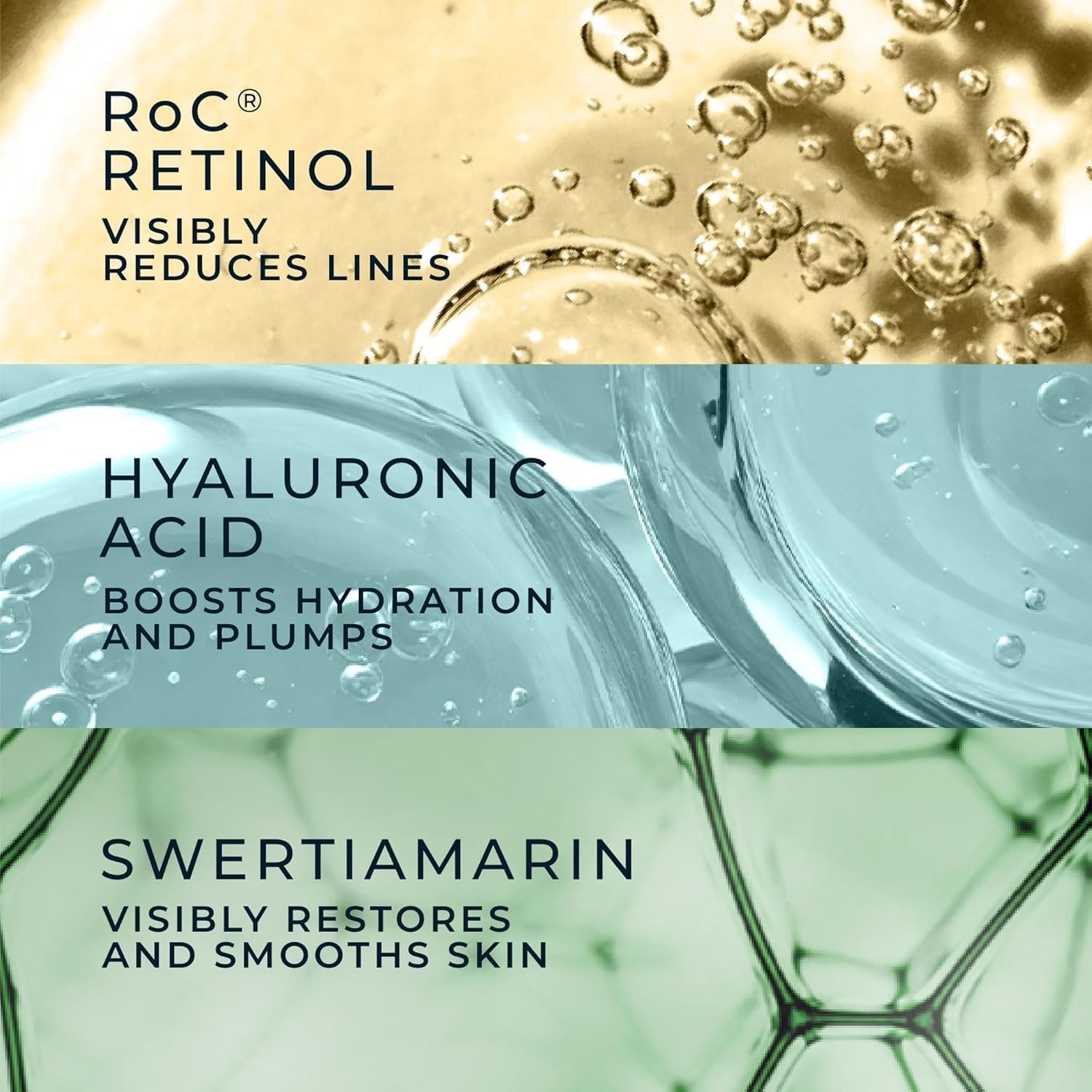 image:imageRoC Derm Correxion Neck Cream with Hyaluronic Acid Advanced Retinol to visibly Tighten amp Lift Horizontal Neck Lines Facial Moisturizer to Contour Face 17 oz with RoC Retinol Eye Packette