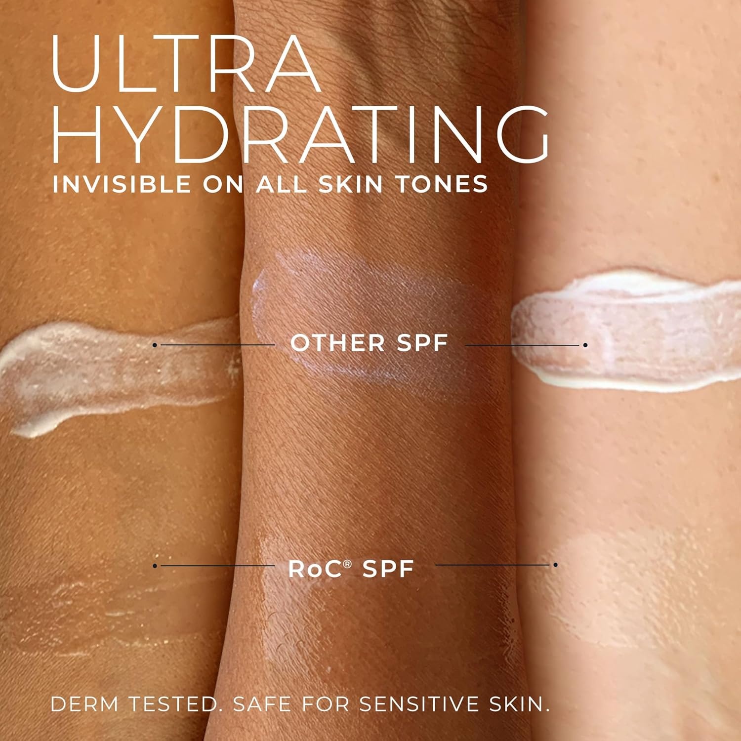 image:imageRoC Hydration Hyaluronic Acid Moisturizer Face Cream Fragrance Free Sensitive Face Moisturizer with Collagen Proteins 17 Ounces with Retinol Eye Cream PacketteDaily Moisturizer SPF 30