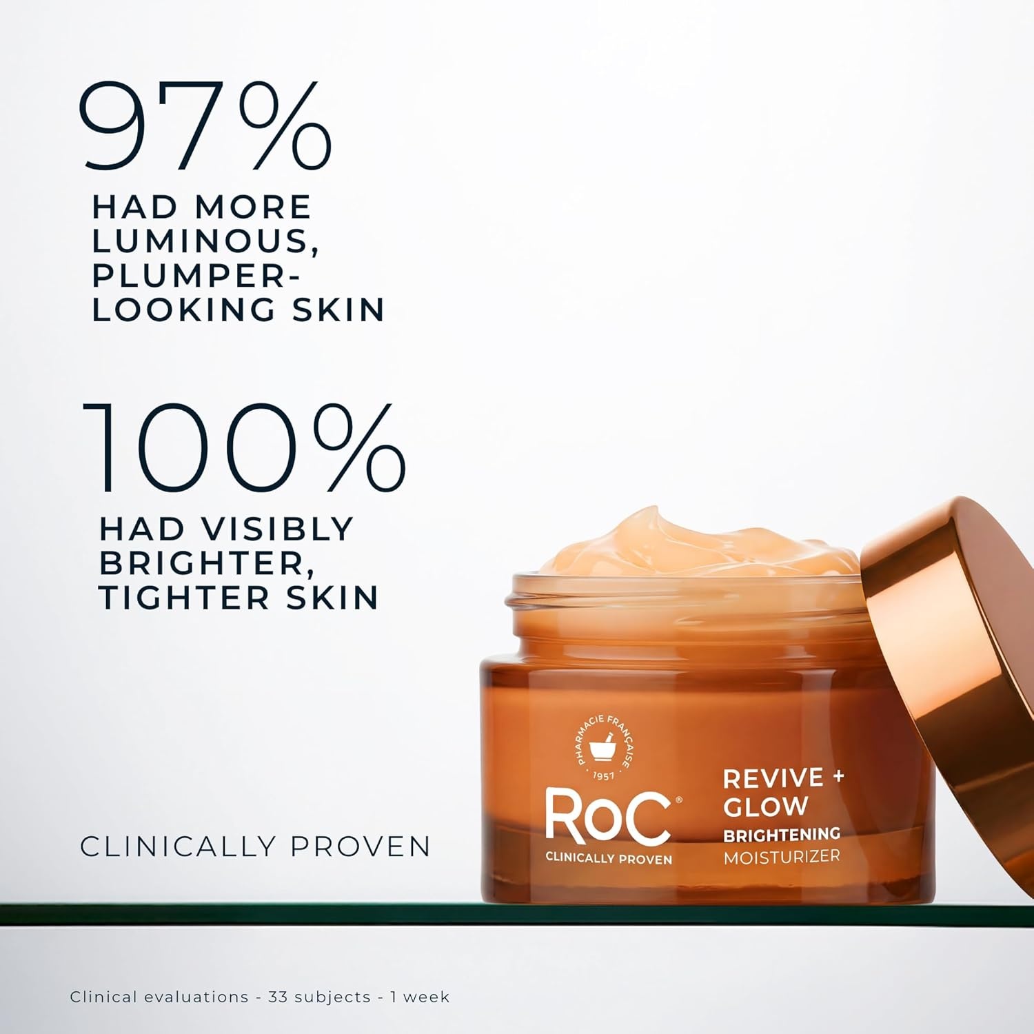 image:imageRoC Multi Correxion Revive Glow Vitamin C Sunscreen Broad Spectrum SPF 30 Face Moisturizer 17 oz with Retinol Eye Cream PacketteVitamin C Gel Cream