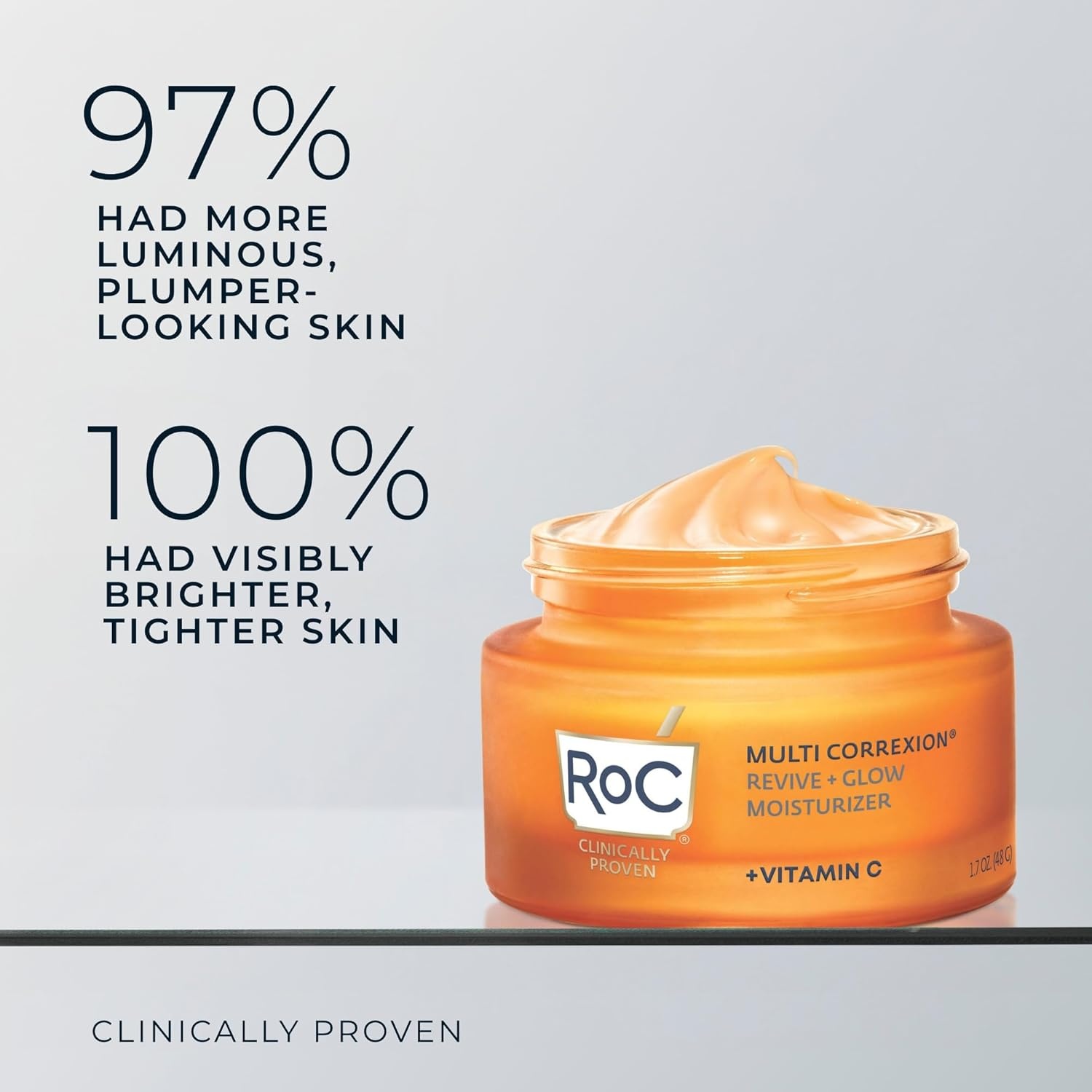 image:imageRoC Multi Correxion Revive Glow Vitamin C Sunscreen Broad Spectrum SPF 30 Face Moisturizer 17 oz with Retinol Eye Cream PacketteVitamin C Gel Cream