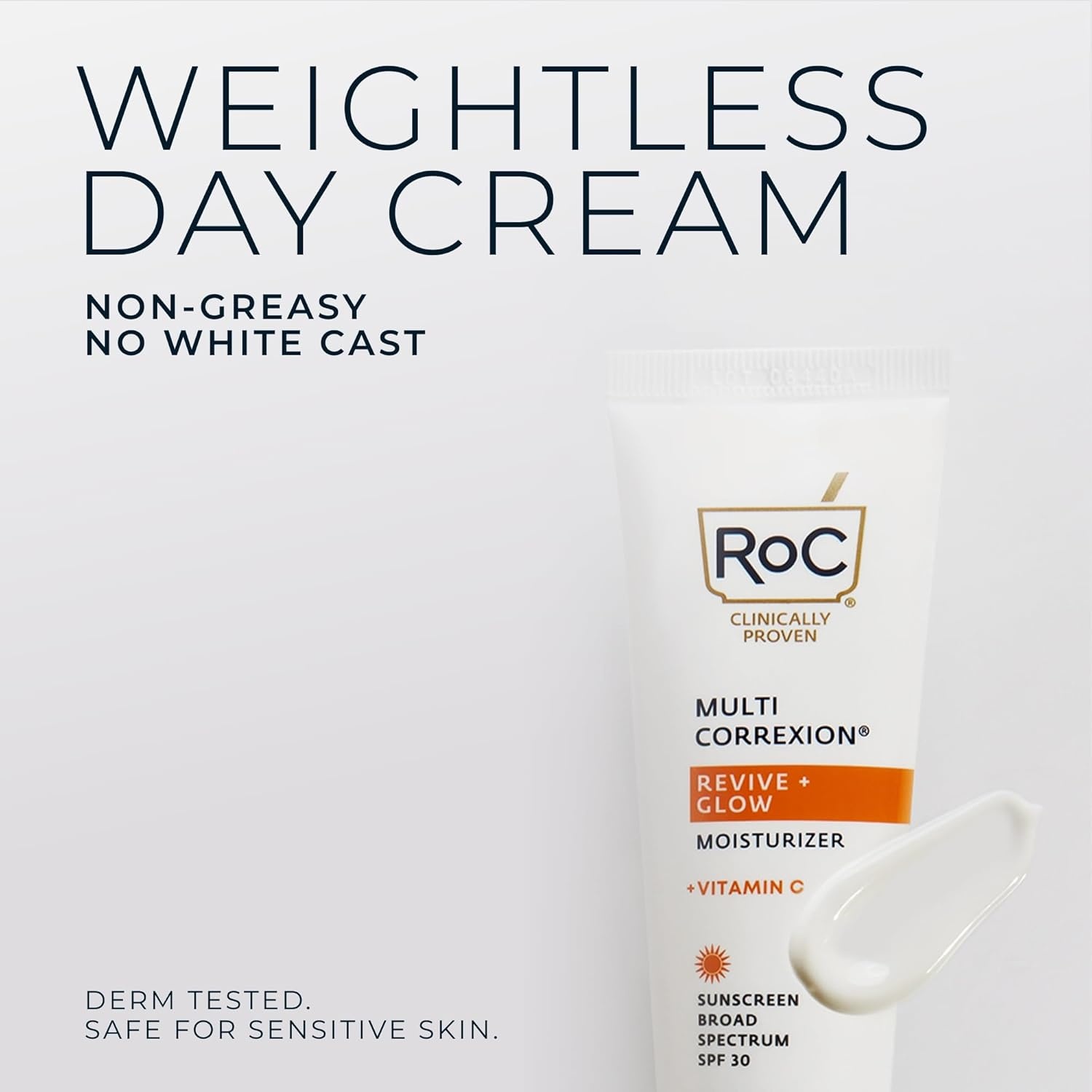 image:imageRoC Multi Correxion Revive Glow Vitamin C Sunscreen Broad Spectrum SPF 30 Face Moisturizer 17 oz with Retinol Eye Cream PacketteVitamin C Moisturizer
