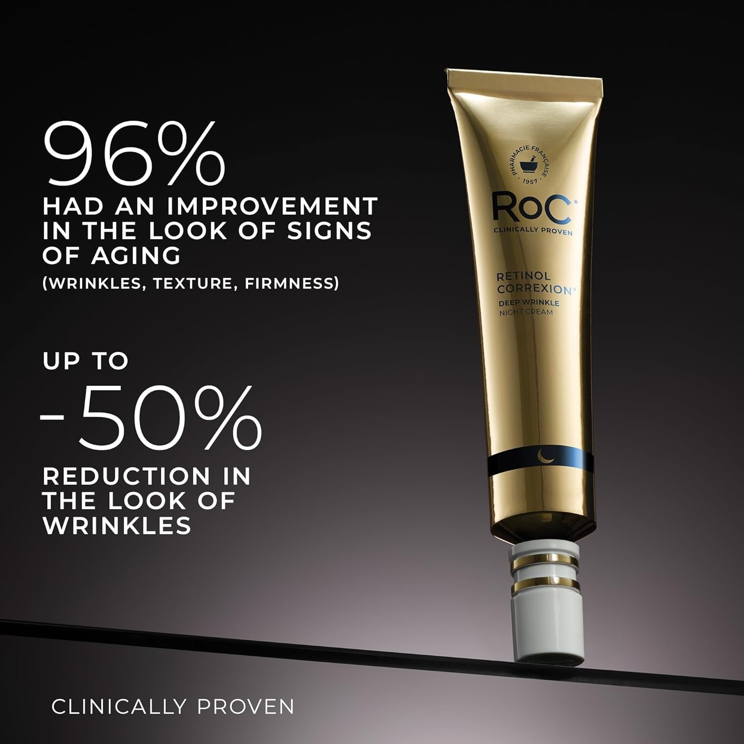 image:imageRoC Retinol Correxion Deep Wrinkle Daily Face Moisturizer with Sunscreen SPF 30 for Fine Lines Dark Spots PostAcne Scars 1 Ounce Packaging May VaryDeep Wrinkle Night Cream