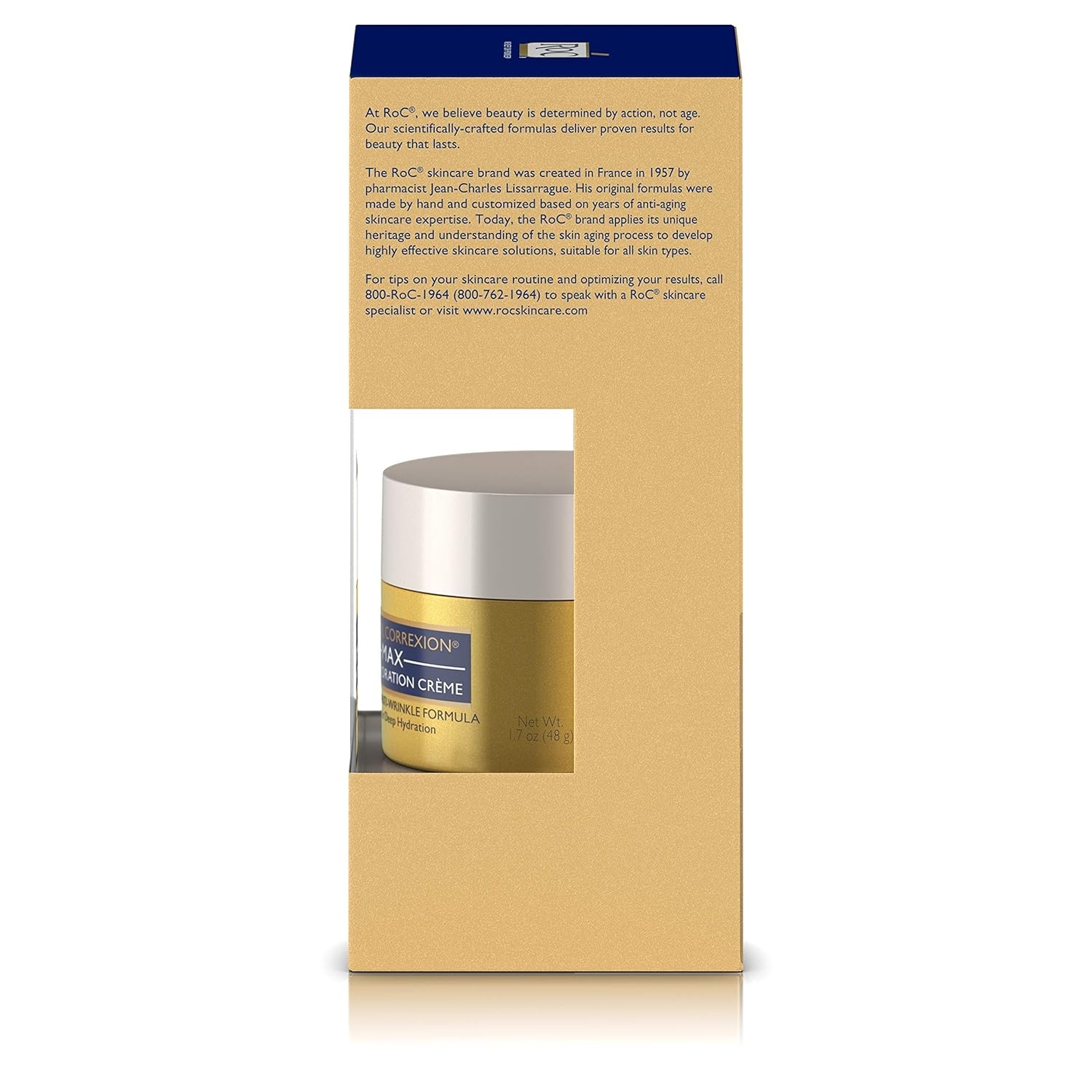 image:imageRoC Retinol Correxion Max Hydration AntiAging Daily Face Moisturizer with Hyaluronic Acid FragranceFree Oil Free Skin Care 17 Ounces Packaging May VaryWith Fragrance