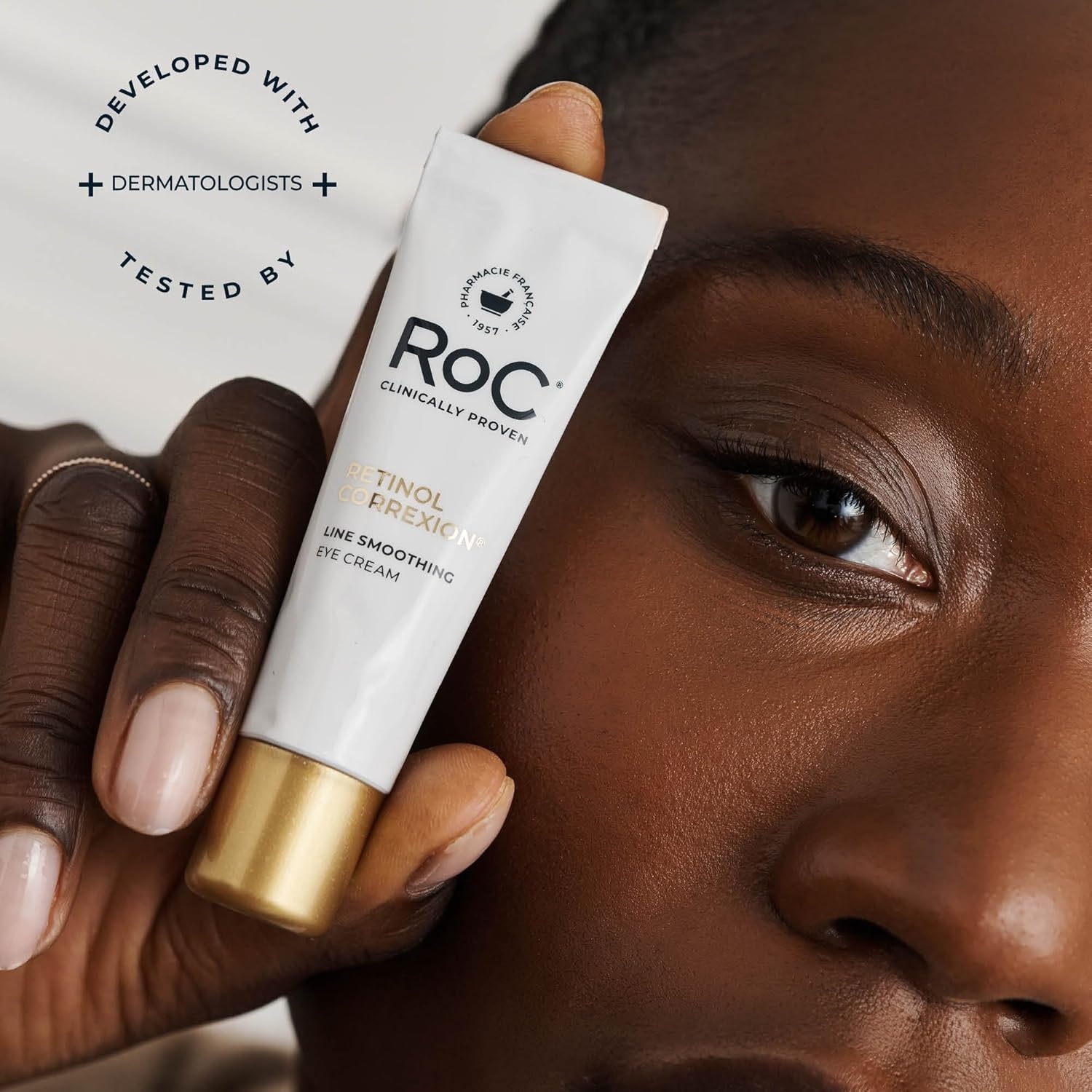 image:imageRoC Retinol Correxion Value Set Duo Deep Wrinkle AntiAging Night Face Cream Under Eye Cream for Dark Circles amp Puffiness Retinol Eye Care05 Fl Oz Pack of 1