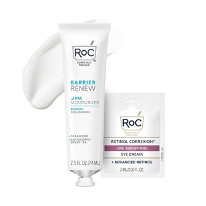 image:imageRoC Barrier Renew Night Moisturizer with Ceramides amp Antioxidant Green Tea and Lipo Peptides to Renew Skin Barrier 25 oz with Retinol Eye Cream PacketteBarrier Renew Night Moisturizer