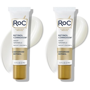 image:imageRoC Retinol Correxion Deep Wrinkle AntiAging Night Cream Daily Face Moisturizer with Shea Butter Glycolic Acid and Squalane Skin Care Treatment Mini 05 Ounces Packaging May Vary05 Fl Oz Pack of 2