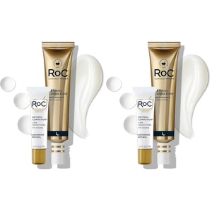 image:imageRoC Retinol Correxion Value Set Duo Deep Wrinkle AntiAging Night Face Cream  Under Eye Cream for Dark Circles amp Puffiness  Retinol Eye Care15 Fl Oz Pack of 2
