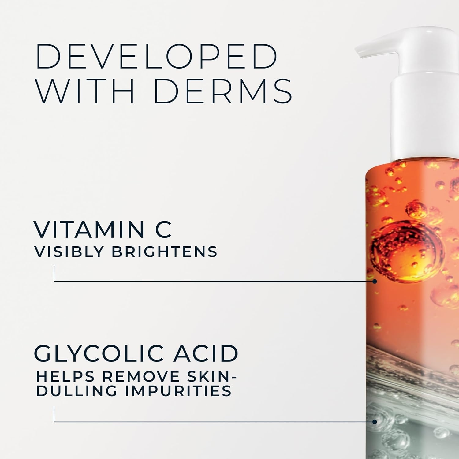 image:imageRoC Multi Correxion Revive Glow Gel Vitamin C Cleanser Face Wash Facial Cleanser with Glycolic Acid ParabenFree SulfateFree Skin Care 6 Ounces6 Fl Oz Pack of 1