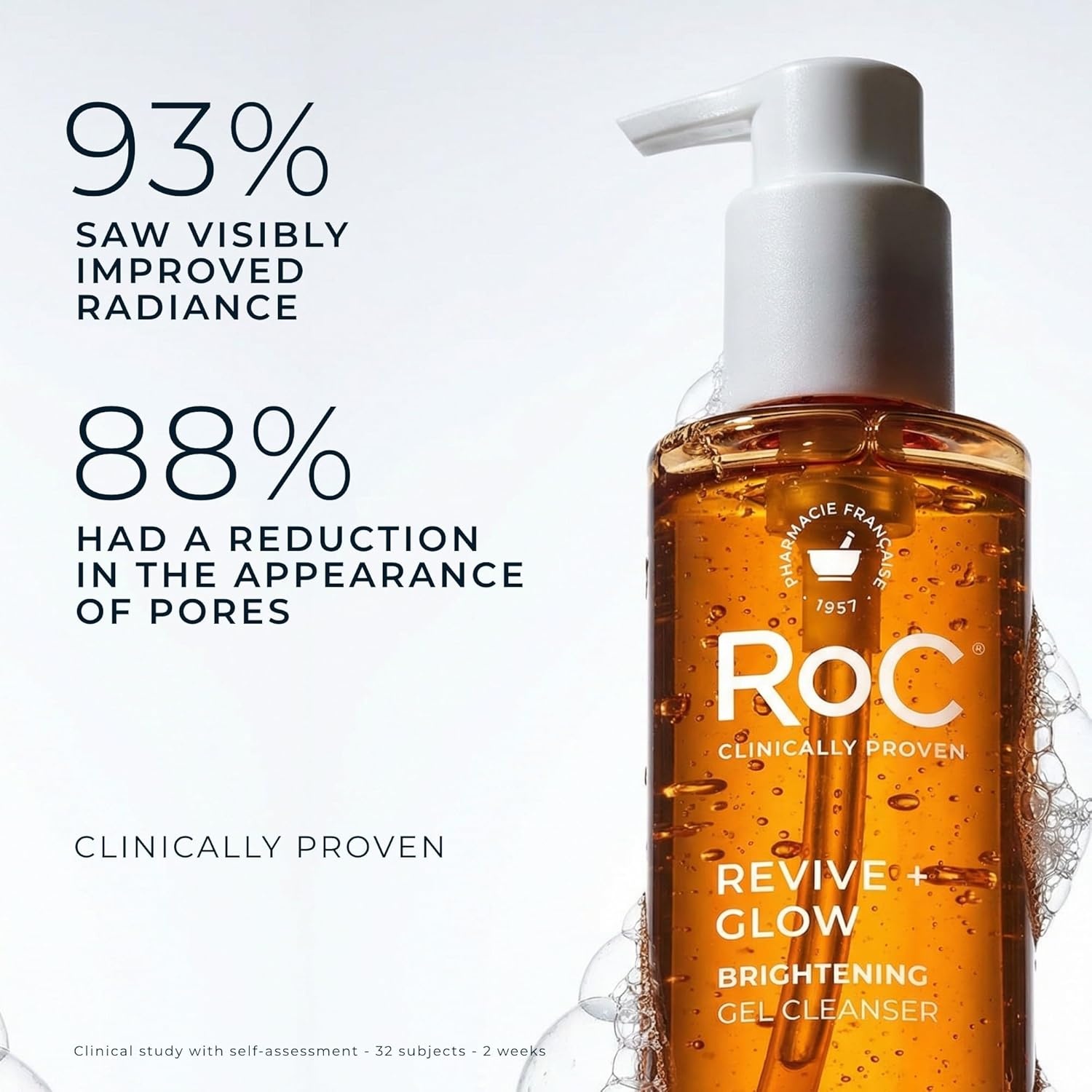 image:imageRoC Multi Correxion Revive Glow Gel Vitamin C Cleanser Face Wash Facial Cleanser with Glycolic Acid ParabenFree SulfateFree Skin Care 6 Ounces6 Fl Oz Pack of 1