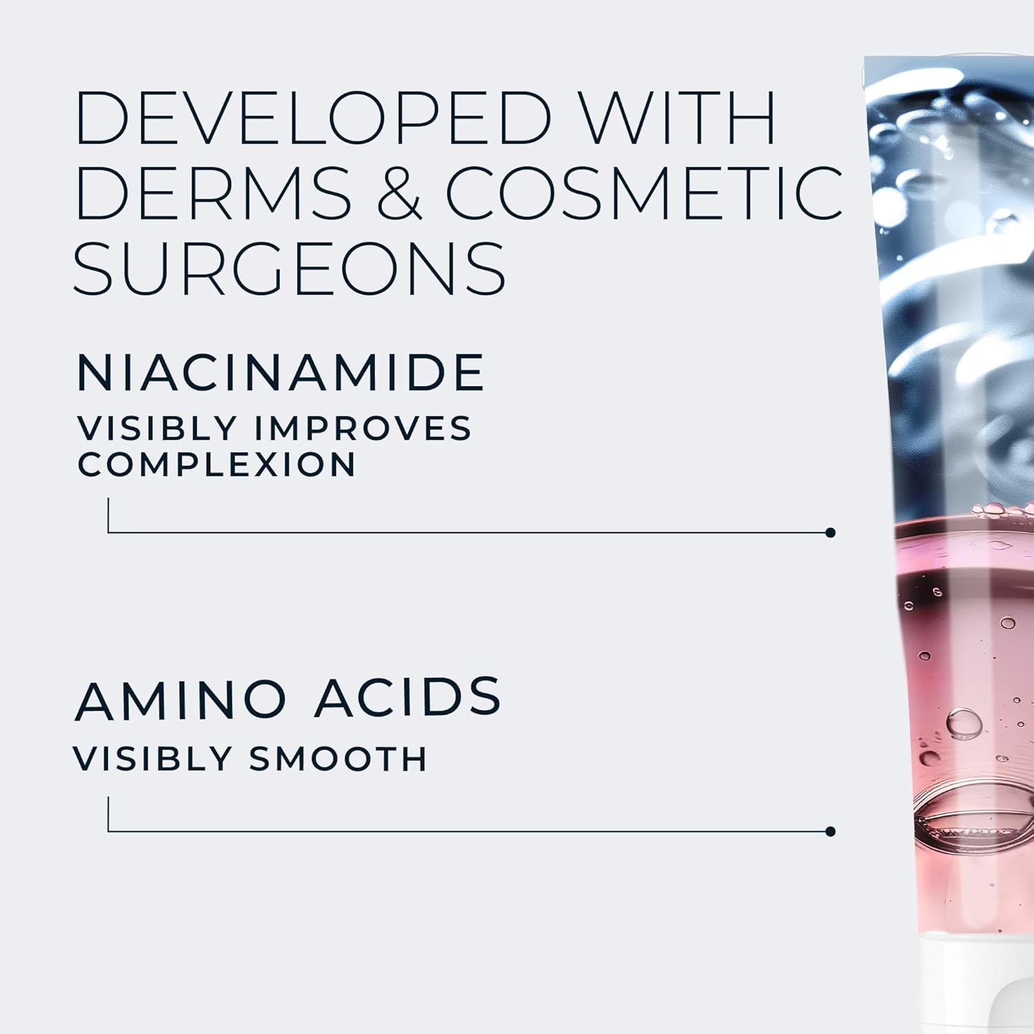 image:imageRoC Retinol Correxion Deep Wrinkle Serum Facial Cleanser with Niacinamide for AntiAging amp Fine Lines Makeup Remover Ophthalmologist Tested Skin Care 6 oz6 Fl Oz Pack of 1