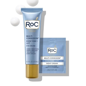 image:imageRoC Multi Correxion 5 in 1 AntiAging Eye Cream for Puffiness Under Eye Bags amp Dark Circles Skin Care Treatment with Shea Butter 5 oz with Night Cream Packette Packaging May Vary